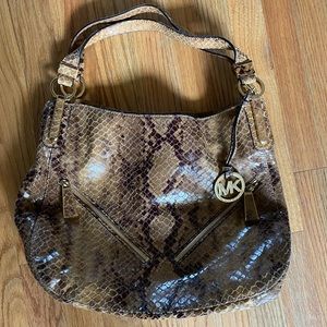 Michael Kors snake print bag